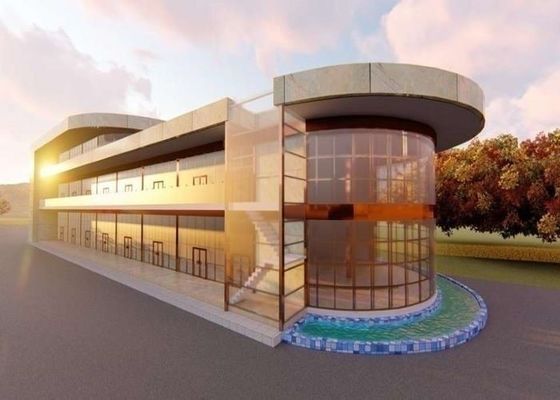 Stalowe prefabrykowane centrum handlowe Supermarket Rozwijanie niestandardowej konstrukcji stalowej