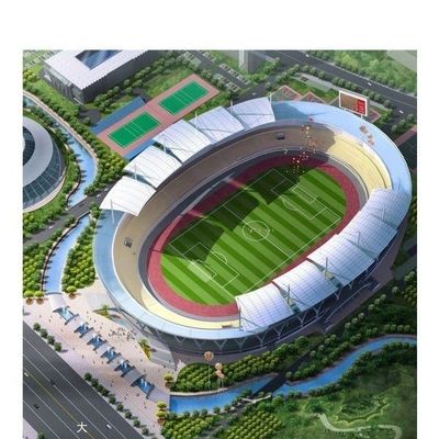Konstrukcja stalowa o dużej rozpiętości Stadion Niezawodna prefabrykowana konstrukcja ramy kosmicznej