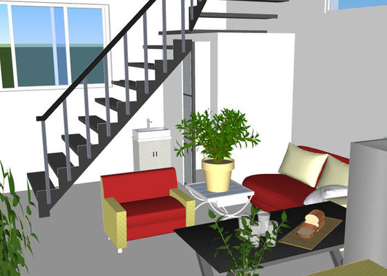 Prefabrykowana konstrukcja stalowa Villa Duplex Lekka stalowa rama Dom ocynkowany