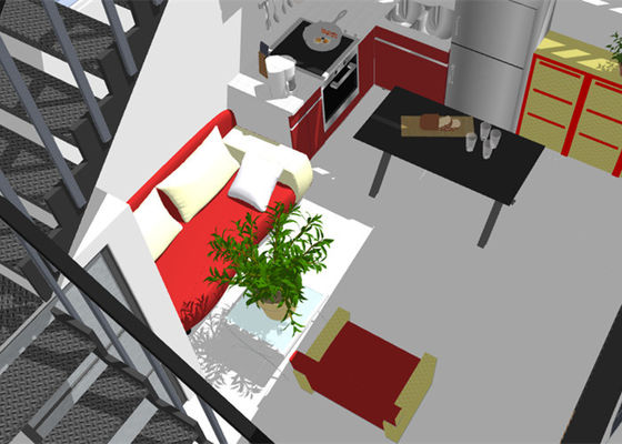 Prefabrykowana konstrukcja stalowa Villa Duplex Lekka stalowa rama Dom ocynkowany