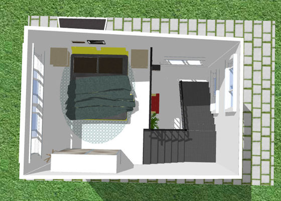 Prefabrykowana konstrukcja stalowa Villa Duplex Lekka stalowa rama Dom ocynkowany