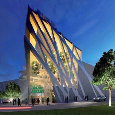 OEM / ODM Long Span Steel Structure Centrum handlowe Supermarket