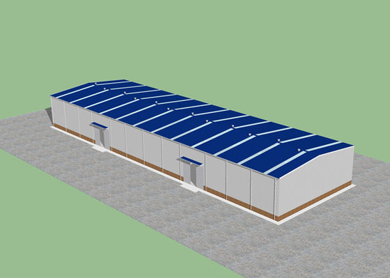 90m*27m Prefabrykowane konstrukcje stalowe Warsztaty Ramy budynków Budowa