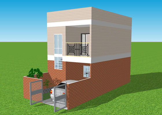 Ocynkowany prefabrykowany lekki dom ze stali dwupoziomowej willi