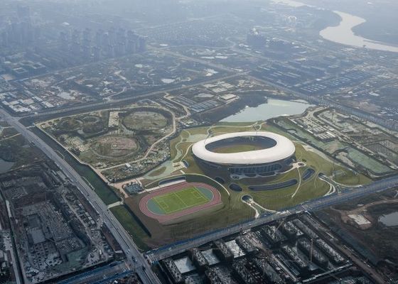 Q235B / Q355B Konstrukcja stalowa Konstrukcja stadionu Prefabrykowana stal konstrukcyjna