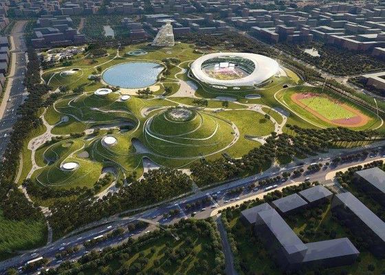 Q235B / Q355B Konstrukcja stalowa Konstrukcja stadionu Prefabrykowana stal konstrukcyjna