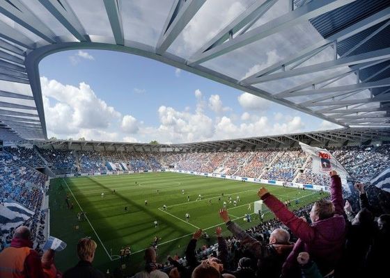 Lekkie prefabrykowane metalowe budynki siłowni Prefabrykowany stalowy stadion