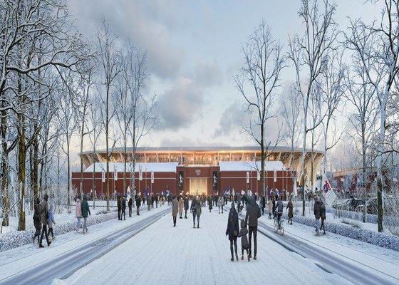 Lekkie prefabrykowane metalowe budynki siłowni Prefabrykowany stalowy stadion