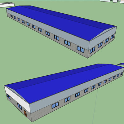Q355 / Q235 Konstrukcja stalowa Farma Rama Prefabrykowana konstrukcja budowlana GB