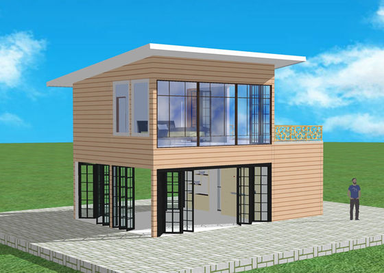 Prefabrykowana lekka konstrukcja stalowa Q235 Lekka stalowa willa dwupoziomowa