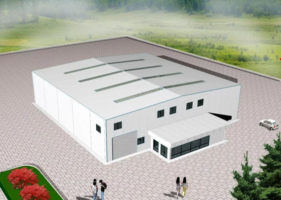 Przemysłowa konstrukcja stalowa Rama hangaru Prefabrykowane warsztaty produkcji stali