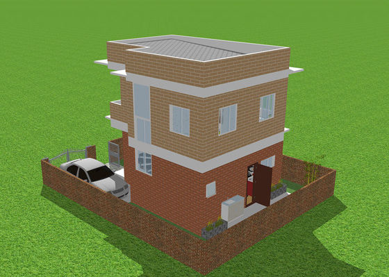 Prefabrykowana ocynkowana ogniowo lekka konstrukcja stalowa Villa Duplex Apartment