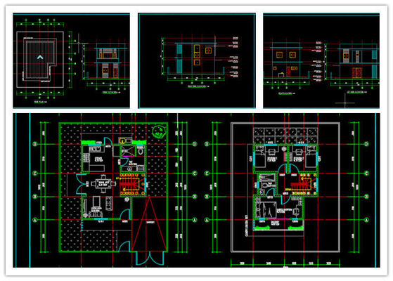 Prefabrykowana ocynkowana ogniowo lekka konstrukcja stalowa Villa Duplex Apartment