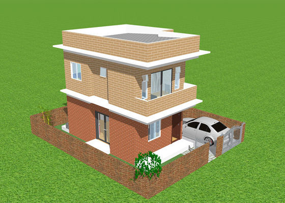 Prefabrykowana ocynkowana ogniowo lekka konstrukcja stalowa Villa Duplex Apartment