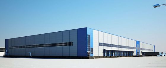 Lekka prefabrykowana konstrukcja stalowa Budynek magazynowy Dostosowany