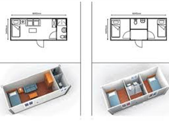 Ocynkowany składany dom kontenerowy Prefabrykowany stalowy dom modułowy