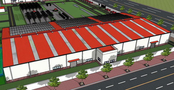 Prefabrykowana konstrukcja stalowa Magazyn budynków przemysłowych do produkcji fabrycznej