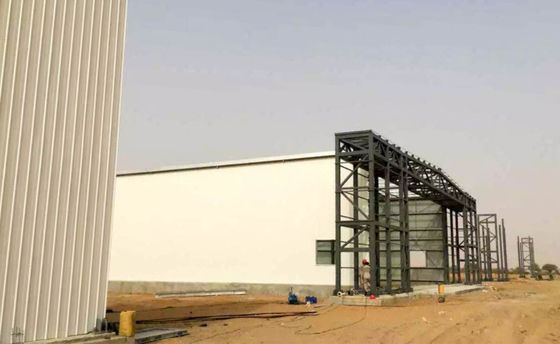 Wyroby prefabrykowane Hangar statków powietrznych Z materiałów konstrukcyjnych ze stali