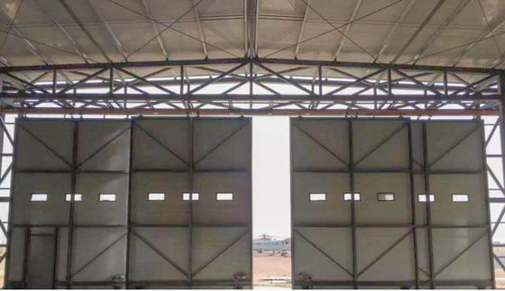 Wyroby prefabrykowane Hangar statków powietrznych Z materiałów konstrukcyjnych ze stali