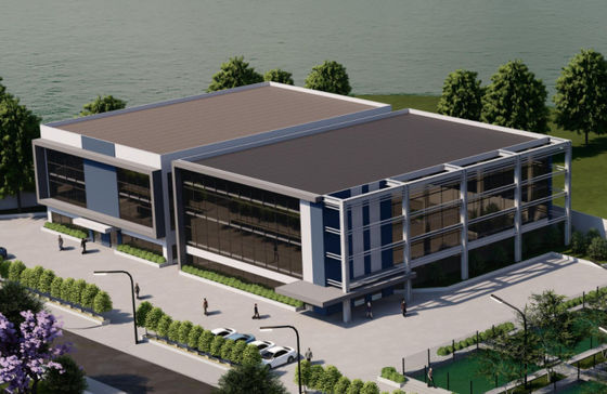 Solidne prefabrykowane komercyjne metalowe budynki biurowe Wiatroodporne