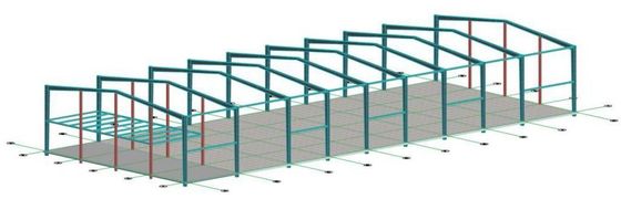 Dostosowany magazyn konstrukcji stalowych z aluminium / PCV z płatwią sekcji C / Z
