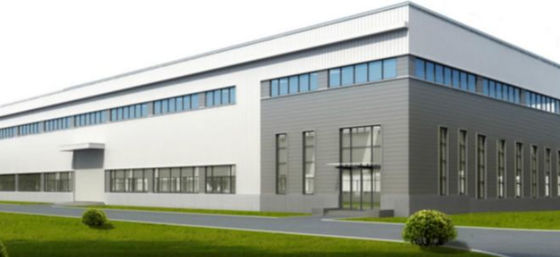 Komercyjny prefabrykowany budynek biurowy Lekka stalowa rama portalowa Q355B