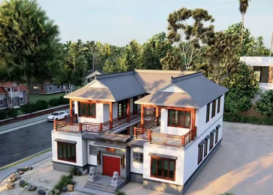 Prefabrykowana lekka konstrukcja stalowa Willa z ocynkowanej lekkiej stali