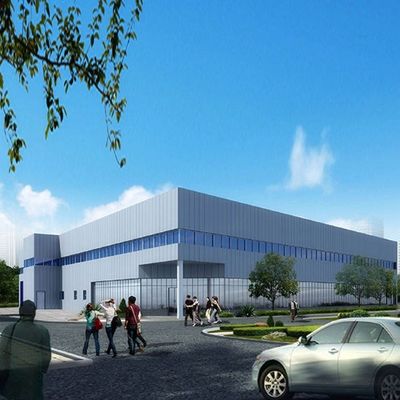 Konstrukcja warsztatowa prefabrykowanej konstrukcji stalowej o dużej rozpiętości belki H
