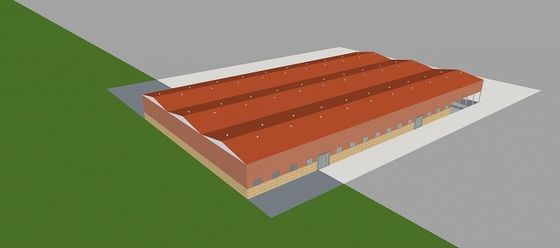 Warsztat konstrukcji stalowych Prefabrykowany budynek magazynowy o lekkiej konstrukcji stalowej