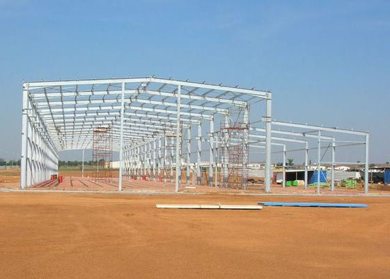 Q235 / Q355 Magazyn konstrukcji stalowych Prefabrykowane konstrukcje stalowe