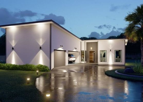 Prefabrykowana stalowa willa z lekką ramą komercyjną