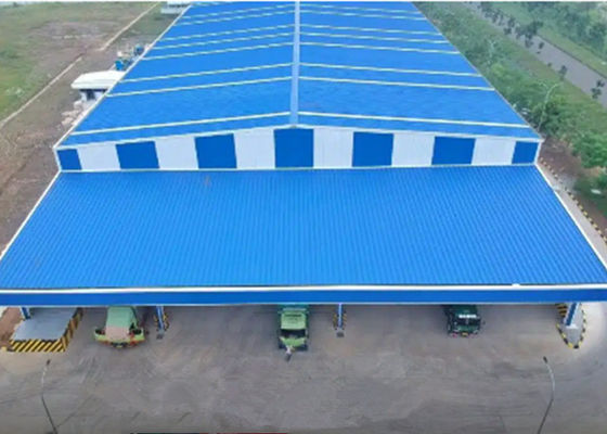 Q235 / Q355 Magazyn konstrukcji stalowych Prefabrykowane konstrukcje stalowe