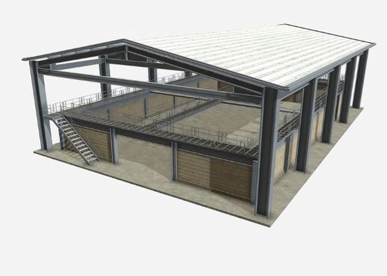 Prefabrykowane budynki przemysłowe sekcja H konstrukcja stalowa ramy budynku magazyn