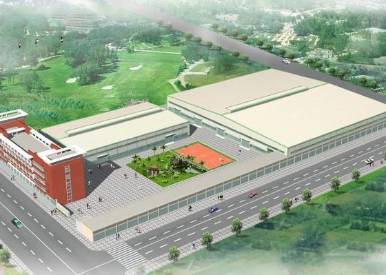 Nowoczesny projekt Duży rozpiętości łatwo zmontować konstrukcja stalowa ciężki przemysł warsztat
