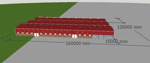 Hala stadionowa Lekka konstrukcja stalowa Produkcja magazynu Dostosowana