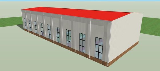 Struktura stalowa prefabrykowana w siatce Skład handlowy Lekki