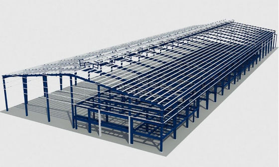Przemysłowy magazyn konstrukcji stalowych pre-engineered