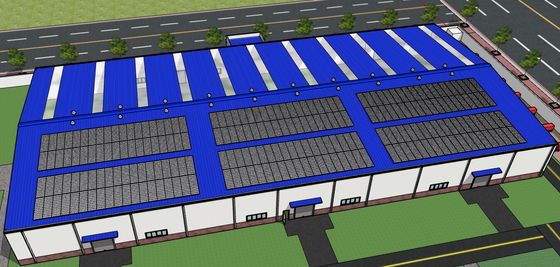 Prefabrykowane konstrukcje budowlane stalowe warsztaty z łatwym montażem