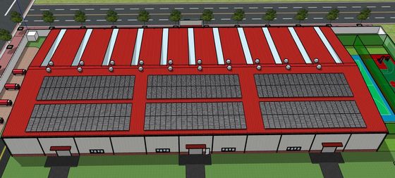 Prefabrykowane konstrukcje budowlane stalowe warsztaty z łatwym montażem