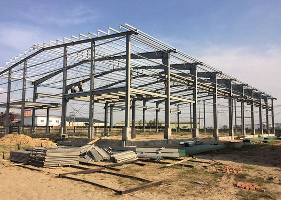 Przemysłowa prefabrykowana konstrukcja stalowa ramy magazynowe budownictwo budynki garaż