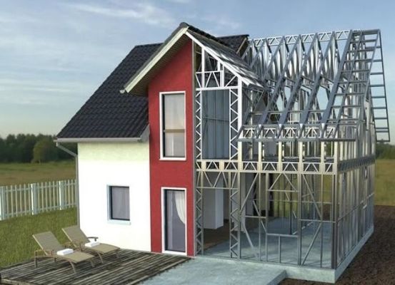 Konstrukcja stalowa Budynek mieszkalny dom prefabrykowany projekt na zamówienie