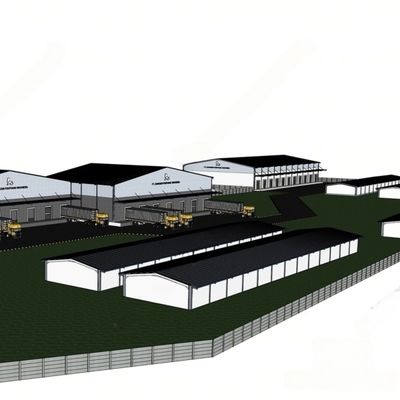 C / Z-sekcja stalowa magazyn purlin metalowy z kolorową ścianą stalową