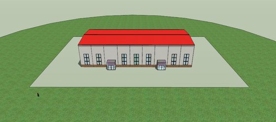 Wiatroodporna lekka konstrukcja stalowa Montaż hali Lekki ISO9001