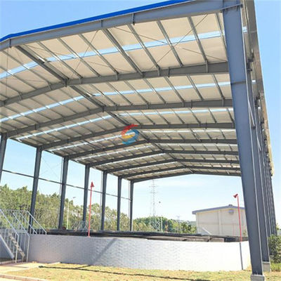 Łatwe zainstalowanie stalowej konstrukcji magazyn dla budownictwa przemysłowego z aluminiowymi okienami