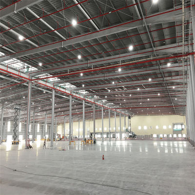 Gotowe walcowane na gorąco / spawane H sekcja Steel Metal Building Workshop dla zastosowań ciężkich