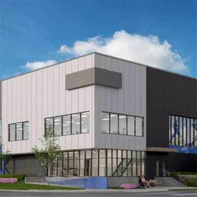 Niestandardowy prefabrykowany budynek stalowy z podłogą i betonowym fundamentem