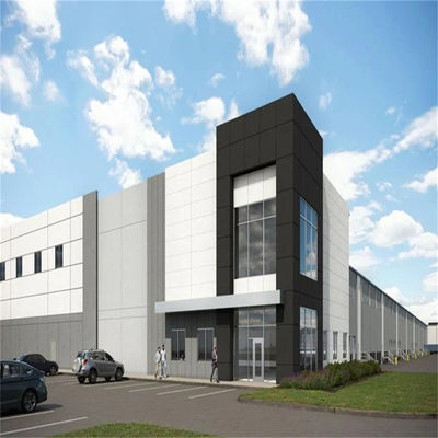 Budowla biurowa z oknami aluminiowymi z podłogą betonową przeznaczoną do urbanistycznych zabudowań komercyjnych i kompleksów biurowych